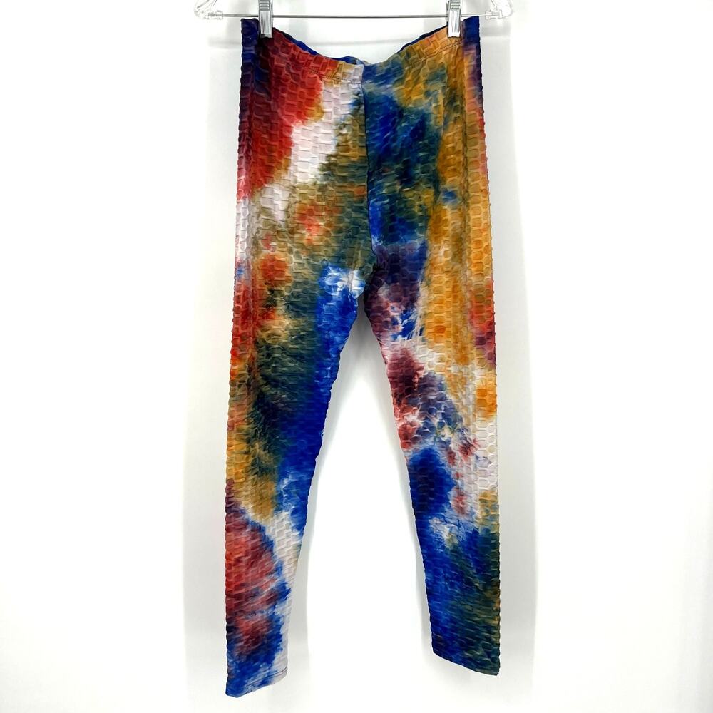 Cacia USA Multi-Color Leggings Women's Large NWOT